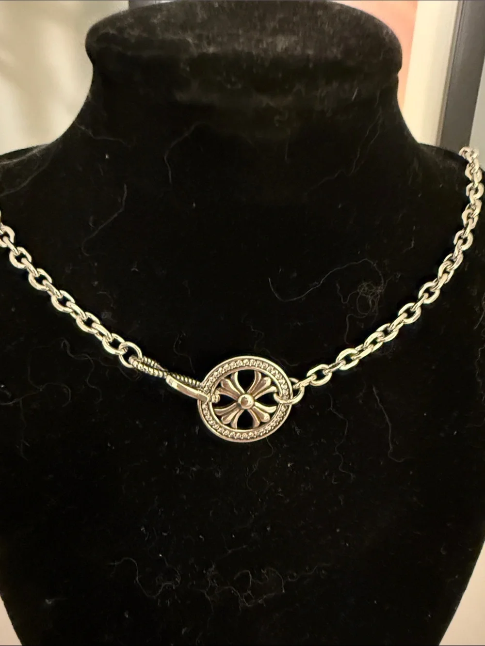 Chrome Hearts Silver Sword Pendant Necklace